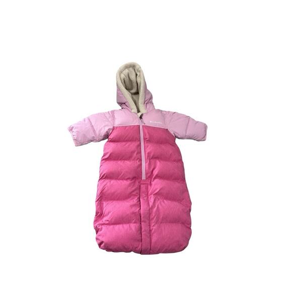 Columbia Baby Pike Lake Convertible Winter Pram Bunting - Pink Ice Heather 0-3 M - Picture 1 of 5